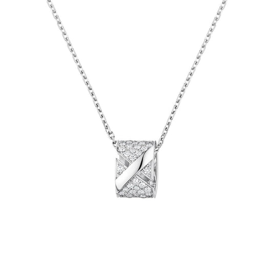 [AuraEcho]LIENS EVIDENCE DIAMOND PAVED NECKLACE