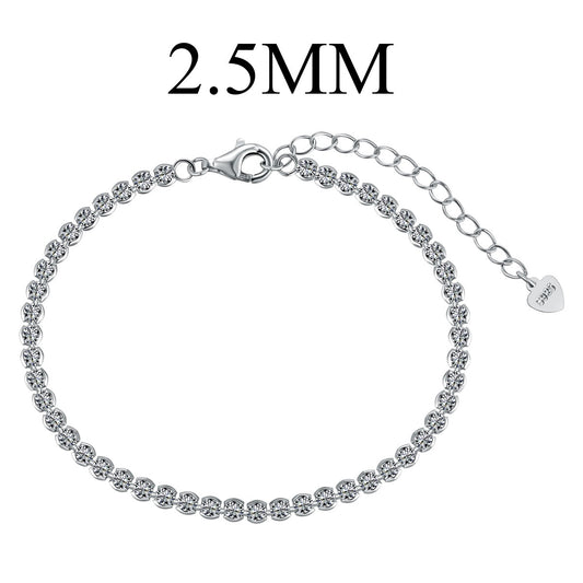 [AuraEcho]Dazzling Sparkling Round Cut Daily Bracelet