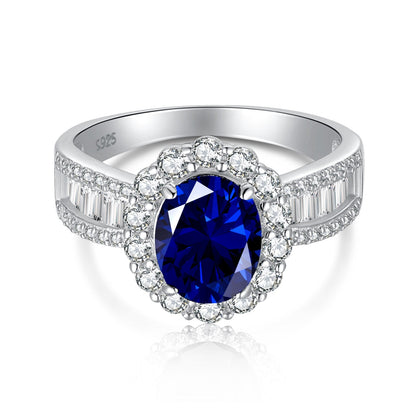 [AuraEcho]1.5 Carat Dazzling Charming Oval Cut Banquet Ring
