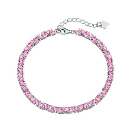 [AuraEcho]Dazzling Romantic Heart Shape Lover Bracelet