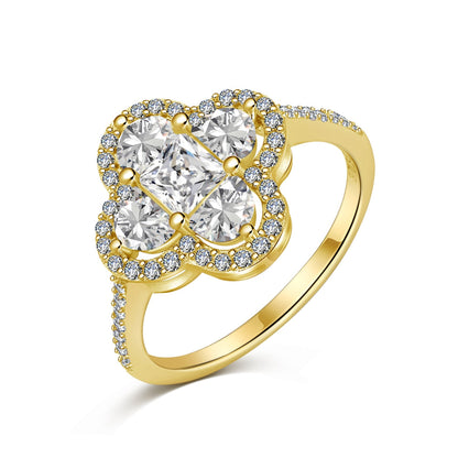[AuraEcho]Luxurious Eternity Flower Shape Banquet Ring
