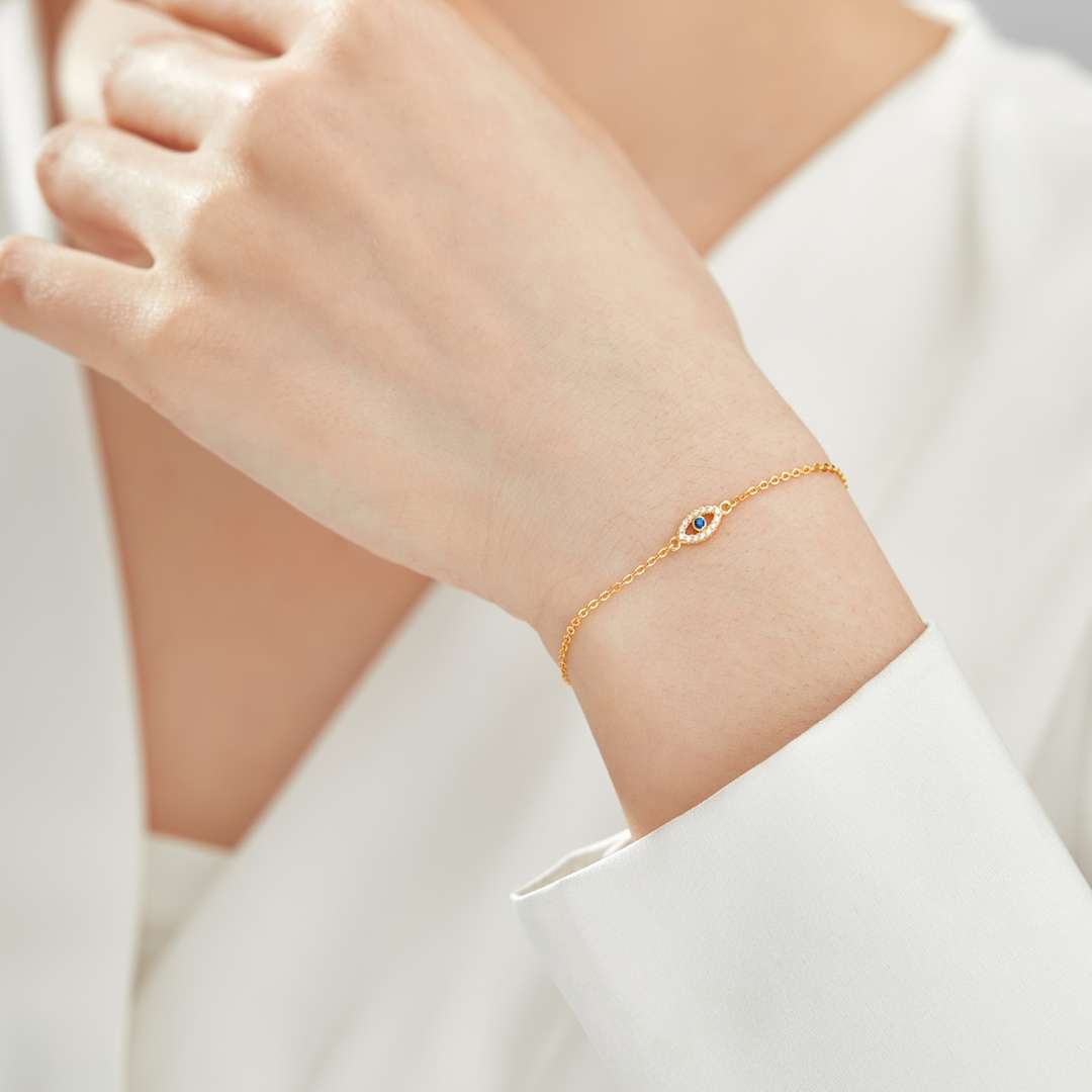 [AuraEcho]Evil Eye Shape Necklace