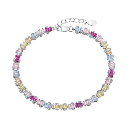 [AuraEcho]Delicate Colorful Emerald Cut Party Bracelet