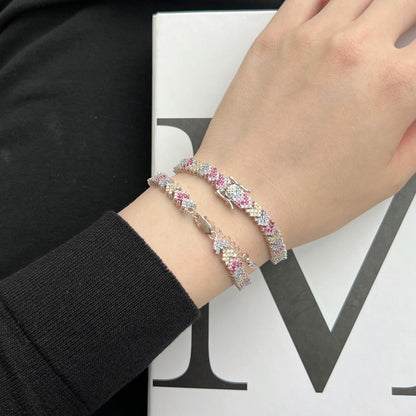 [AuraEcho]Ornate Sparkling Round Cut Party Bracelet