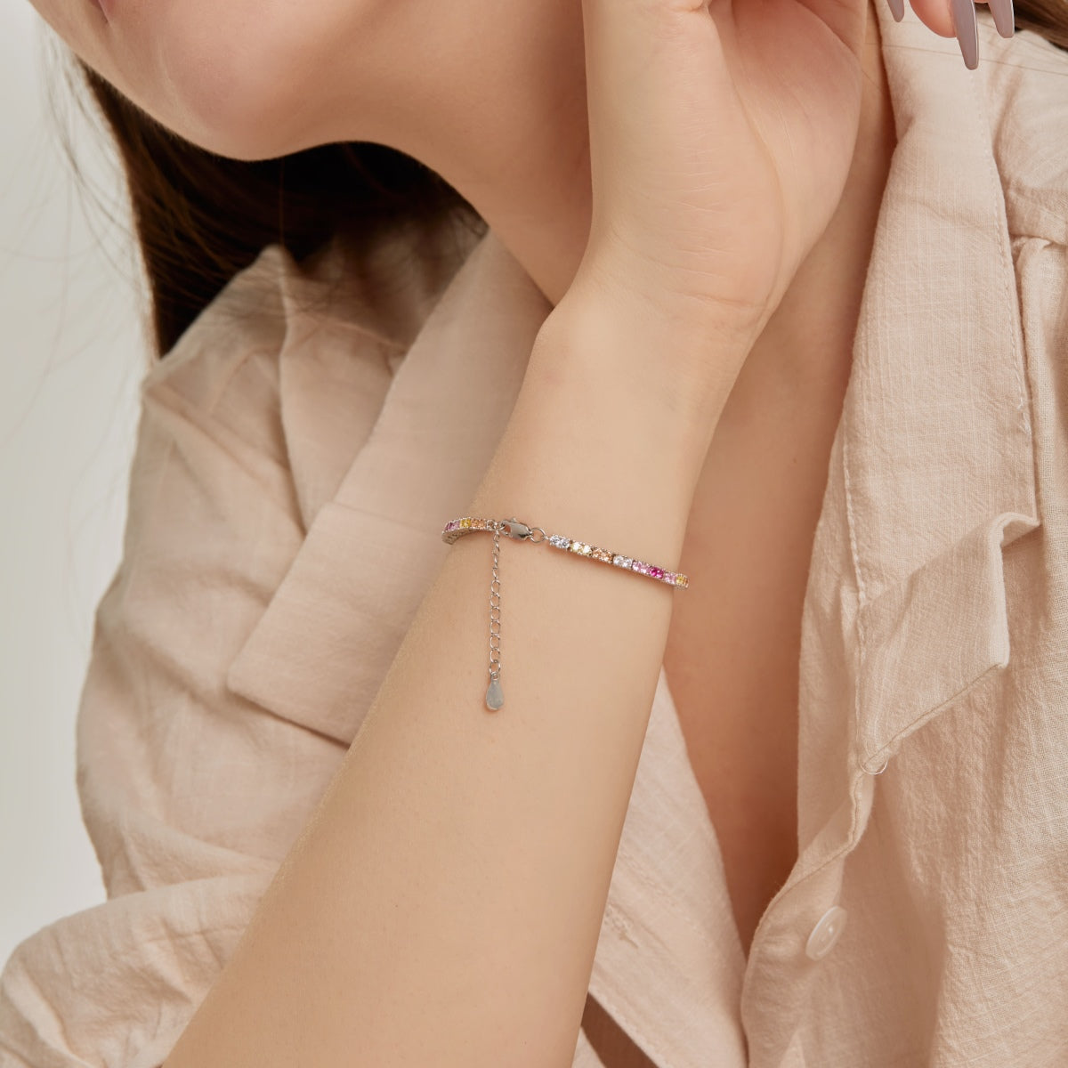 [AuraEcho]Delicate Romantic Heart Shape Lover Bracelet