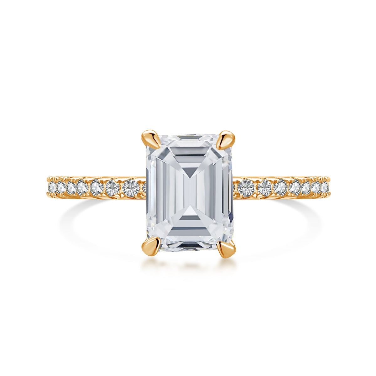 [AuraEcho]2.0 Carat Scintillating Ornate Radiant Cut Party Ring