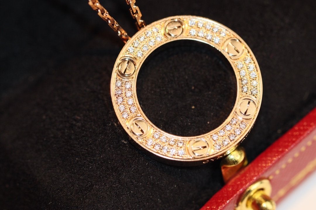 [AuraEcho]LOVE NECKLACE ADJUSTABLE ROSE GOLD