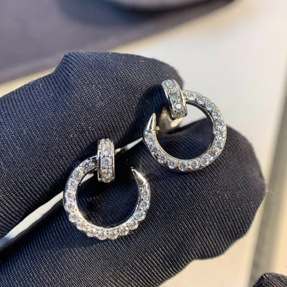 [AuraEcho]JUSTE EARRINGS SILVER DIAMONDS