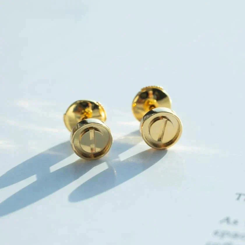 [AuraEcho]LOVE EARRINGS GOLD 10MM