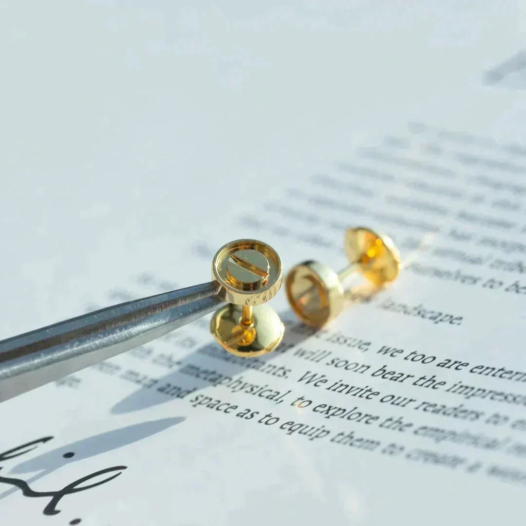 [AuraEcho]LOVE EARRINGS GOLD 10MM