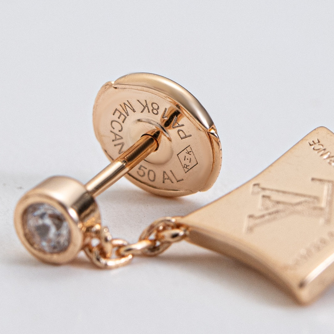 [AuraEcho]STAR DIAMONDS EARRINGS GOLD