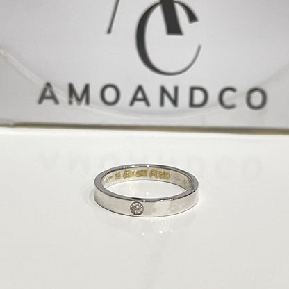 [AuraEcho]LOVE RING 4MM 1 DIAMOND