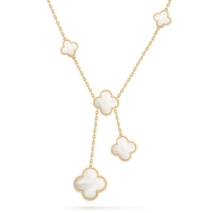 [AuraEcho]CLOVER MOTHER OF PEARL NECKLACE 6 MOTIF
