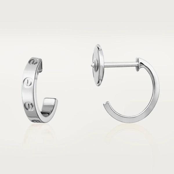 [AuraEcho]LOVE EARRINGS 2.65MM SILVER