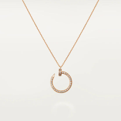 [AuraEcho]JUSTE NECKLACE PINK GOLD DIAMONDS