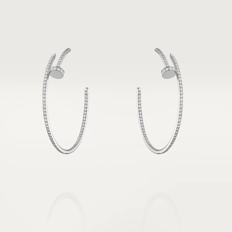 [AuraEcho]JUSTE EARRINGS FULL DIAMONDS 1.8MM