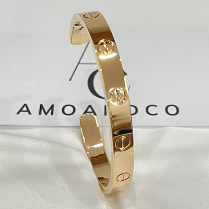 [AuraEcho]LOVE BRACELET 6.1MM OPEN CUFF