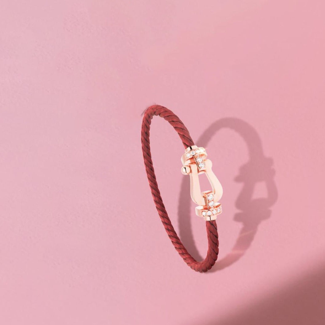 [AuraEcho]FORCE 10 HALF DIAMOND PINK GOLD RED CORDERI LARGE AND MEDIUM MODEL