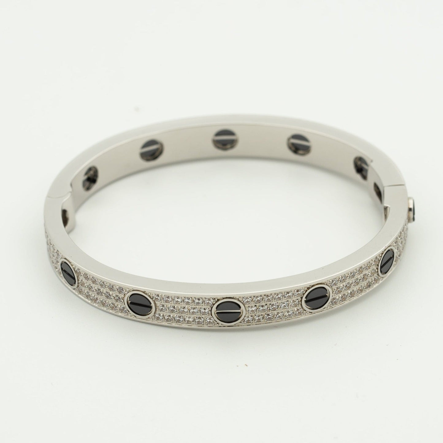 [AuraEcho]LOVE BRACELET 6.1MM DIAMOND-PAVED CERAMIC