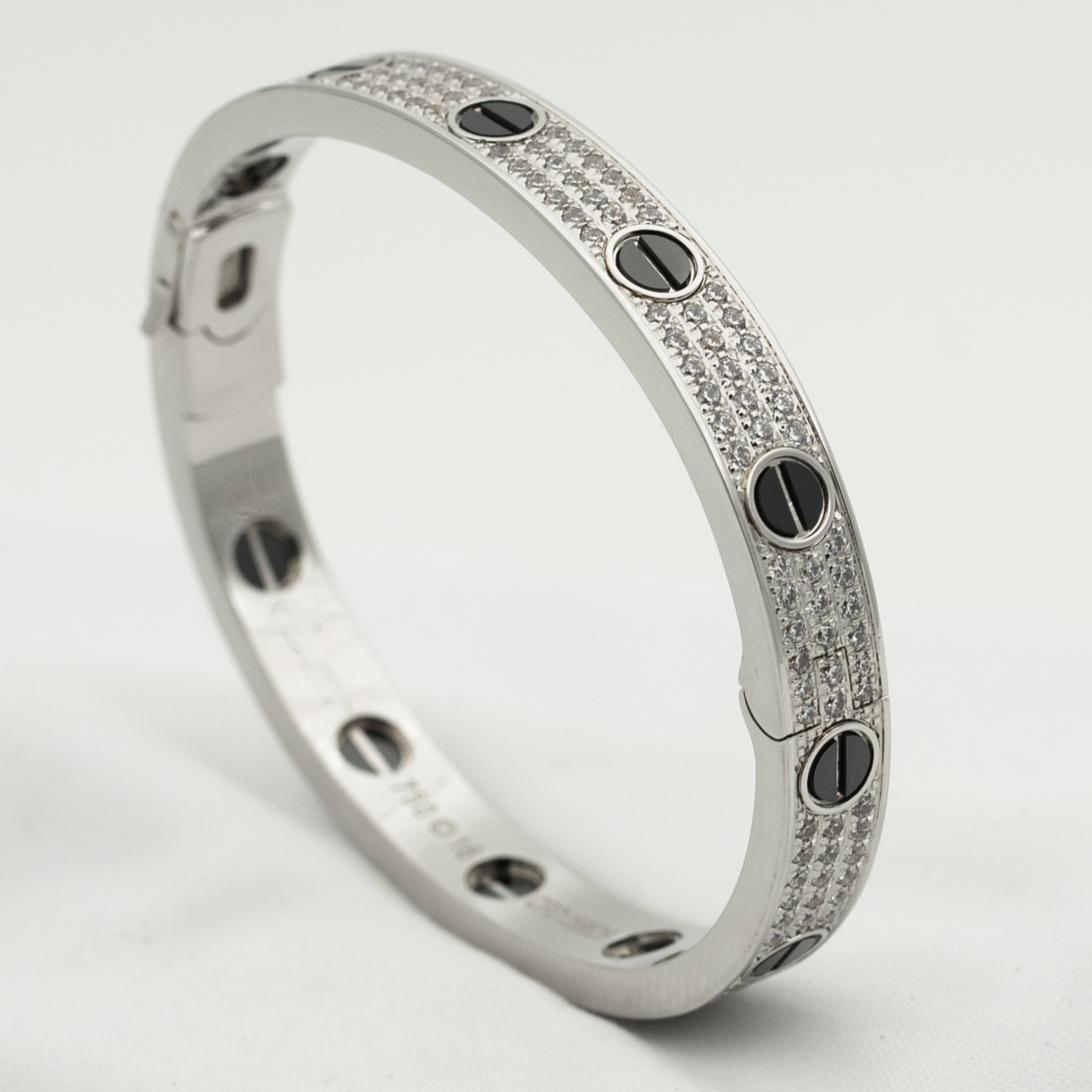 [AuraEcho]LOVE BRACELET 6.1MM DIAMOND-PAVED CERAMIC