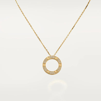 [AuraEcho]LOVE NECKLACE ADJUSTABLE ROSE GOLD