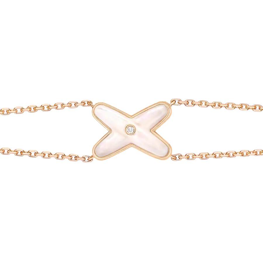 [AuraEcho]JEUX BRACELET WHITE MOP PINK GOLD 1 DIAMOND