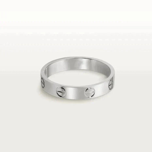 [AuraEcho]LOVE RING 4MM 1 DIAMOND SILVER